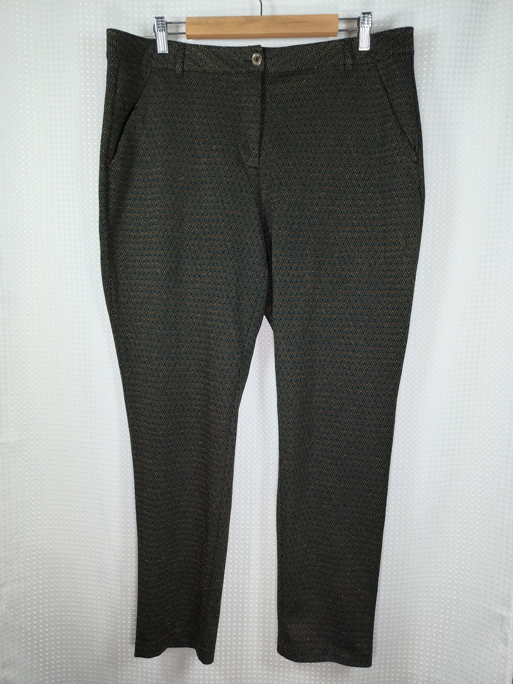 Michael Kors Olive Textured Women's Slim Dress Pants